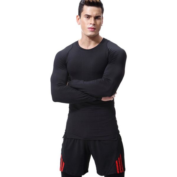 Fashion Custom Gym T Shirts Mens Long Sleeve T Shirts Activewear Wholesale Men Sport Casual Gym Wear Gym Clothing For Wholesales Featured Image