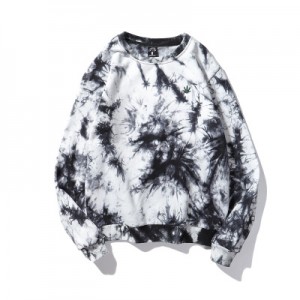 China Wholesale I Am Unwell Hoodie Company –  Men’s high quality 100%cotton french terry custom logo pullover tie dye crewneck sweatshirt – Wise Works Knitting