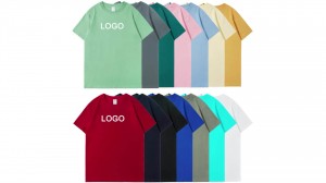 270g heavy combed cotton short sleeve T-shirt round neck loose casual men’s and women’s solid color blank shirt cultural shirt